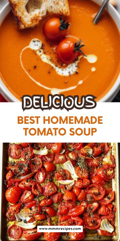 Roasted tomato basil soup is the ultimate comfort food! This creamy, flavor-packed recipe makes the best tomato soup, whether enjoyed alone or paired with a side like pulled pork dip or leftover smoked pork. Perfect for spring or chilly nights, it’s a must-try for soup lovers! Don’t forget to save this recipe for cozy nights! Homemade Tomato Soup Roasted, Roasted Tomato Soup With Fresh Tomatoes, Smoked Tomato Soup, Home Made Tomato Basil Soup Recipe, Homemade Tomatoes Soup, Leftover Smoked Pork, Leftover Tomatoes, Best Homemade Tomato Soup, Tomato Based Soup