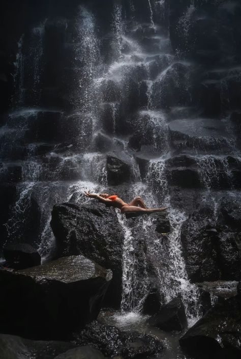 Waterfall Bali, Bali Waterfalls, Pose Photography, Waterfall Pictures, Hype Men, Bali Ubud, Travel Pictures Poses, Nature Scenery, Waterfall Photography