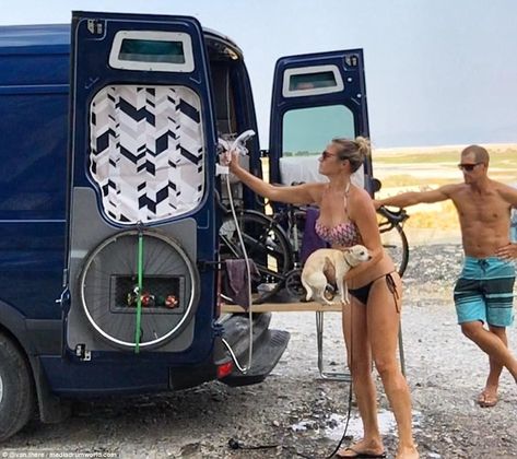 Converted Sprinter Van, Sprinter Van Camper, Portable Camping Shower, Ducato Camper, Small Camper Trailers, Kombi Home, Sprinter Van Conversion, Vw Bus Camper, Life On The Road