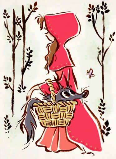 David Gilson ☆ David Gilson, Red Riding Hood Art, Red Ridding Hood, 동화 ��삽화, Art Mignon, Art Disney, Pinturas Disney, 영감을 주는 캐릭터, Little Red Riding Hood