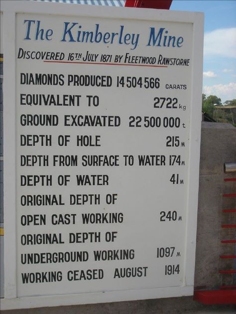 The Kimberley Mine..diamonds, diamonds everywhere... Diamond Mine, Diamond Mines, City Photos, South Africa Travel, Out Of Africa, Beaches In The World, Southern Africa, Most Beautiful Beaches, West Africa