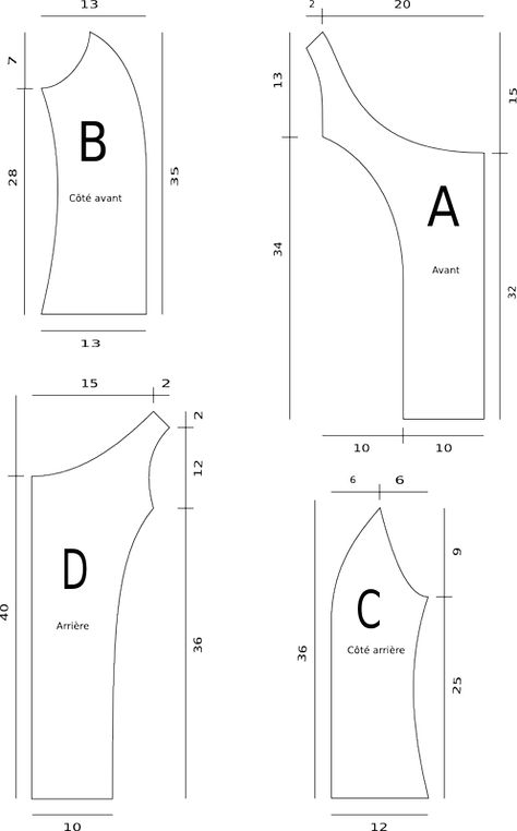 Bustier Pattern (for a size 38, but it is a scale, so expandable with a photocopier for example) Patron Corset Bustier, Patron Corset, Easy Bustier Pattern, Bustier Pattern Drafting, Dirndl Pattern, Bustier Pattern, T Shirt Sewing Pattern, Corset Sewing Pattern, Corset Pattern