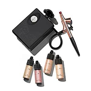 Airbrush Makeup Kit, High Coverage Concealer, Makeup Starter Kit, Airbrush Foundation, Luxury Cosmetics, Anti Aging Ingredients, Airbrush Makeup, Makeup Primer, Younger Looking Skin