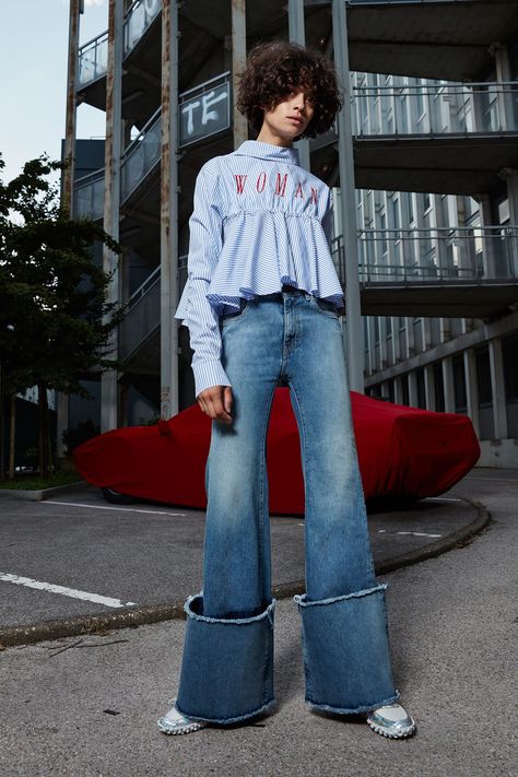 Off-White, Look #10 Resort 2017 Fashion, Moda Denim, Denim Inspiration, All Jeans, Couture Mode, Denim Details, Mode Inspiration, Fashion 2017, Instagram Foto