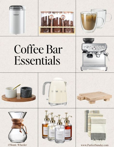 Coffee Bar, Coffee Bar Aesthetic, Coffee Bar Essentials, Coffee Corner, Coffee Station, Coffee Station Decor Coffee Bar Aesthetic, Corner Coffee Station, Coffee Corner Kitchen, Coffee Bar Essentials, At Home Coffee Bar, Aesthetic Coffee Bar, Coffee Station Decor, Breville Espresso, Breville Barista Express