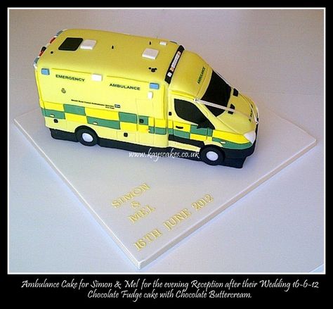 - This cake was for guests attending the Evening Wedding Reception, both the bride  groom work within the Ambulance Service in the Uk. Nhs Cake, John Cake, Ambulance Cake, Police Birthday Cakes, Retirement Cake Topper, Evening Wedding Reception, Duper Cake, Bus Cake, Lilac Butterfly