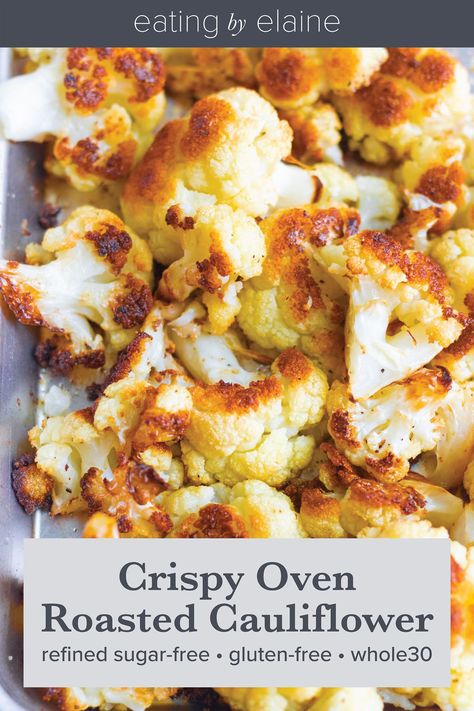 How To Roast Cauliflower, Cauliflower In Oven, Roast Cauliflower, Roasted Cauliflower Recipe, Oven Roasted Cauliflower, Roasted Cauliflower Recipes, Cauliflower Recipe, Baked Cauliflower, Cauliflower Recipes