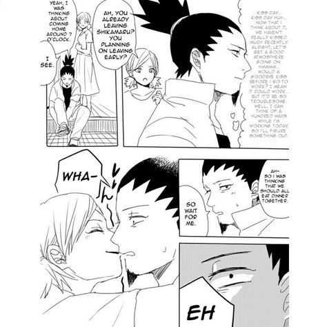 ShikaTema Kiss Day 3/4 Shikamaru And Temari Kiss, Shikatema Doujinshi, Shikamaru Temari, Nara Family, Shikamaru And Temari, Naruto Gaiden, Naruto Couples, Kiss Day, Naruto Art