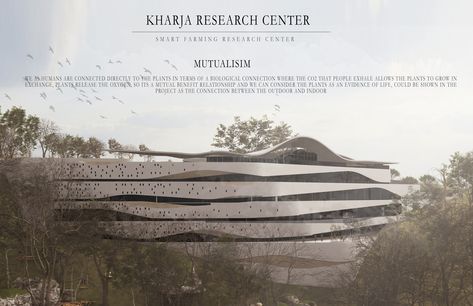 WE CHOOSE THIS PROJECT TO BE A SMART FARMING RESEARCH CENTER. Agriculture Research Center, Smart Agriculture, Smart Farming, Revit Architecture, Autodesk Revit, Research Center, Graduation Project, Research Centre, Architecture Illustration