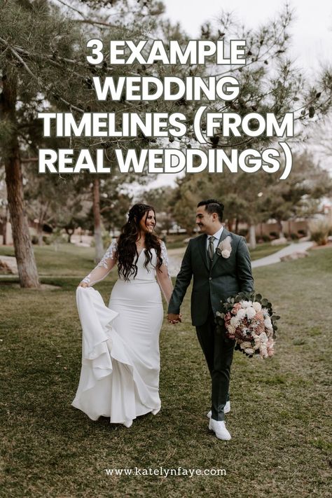 This blog post has 3 example wedding timelines from real weddings I photographed this year! I share the timeline for the day and what I liked about each one.    Wedding Timeline Examples | How to Create a Wedding Timeline | Wedding Timelines | Day of Wedding Schedule | Wedding Day of Timeline | Vegas Wedding Photographer | Las Vegas Wedding Photographer | Wedding Planning Advice | Wedding Planning Tips Short Wedding Day Timeline, Wedding Timeline With First Look, 4pm Wedding Day Timeline, Wedding Day Of Timeline, Las Vegas Wedding Photography, Timeline Wedding, Photo Timeline, Wedding Schedule, Sparkler Exit