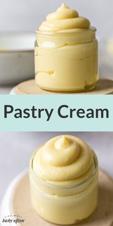 Pastry Cream Without Cornstarch, Bakers Custard Recipe, Orange Pastry Cream Recipe, Lemon Pastry Cream Recipe, Nutella Custard Filling, Confectioners Custard Recipe, Fill Pastry Recipes, Custard Filling For Cupcakes, Custard Cupcake Filling