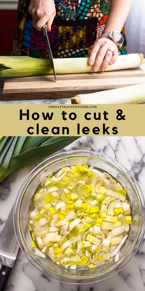 How to Slice and Clean Leeks at home Leeks And Broccoli, How To Clean Leeks, Grilled Leeks, Leek Recipes, Meatless Monday Recipes, Vegetable Side Dishes Recipes, Most Asked Questions, Vegetable Side, Weeknight Dinner Recipe