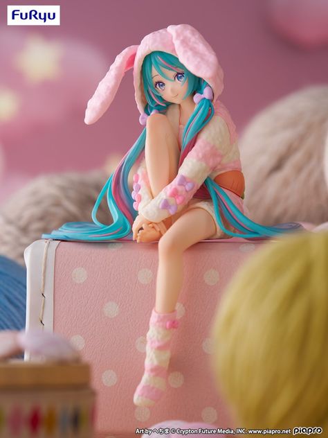 Miku Noodle Stopper, Noodle Stopper, Find Friends, Rabbit Ears, Doll Gift, Figure Model, Trading Cards Game, Anime Figures, Hatsune Miku