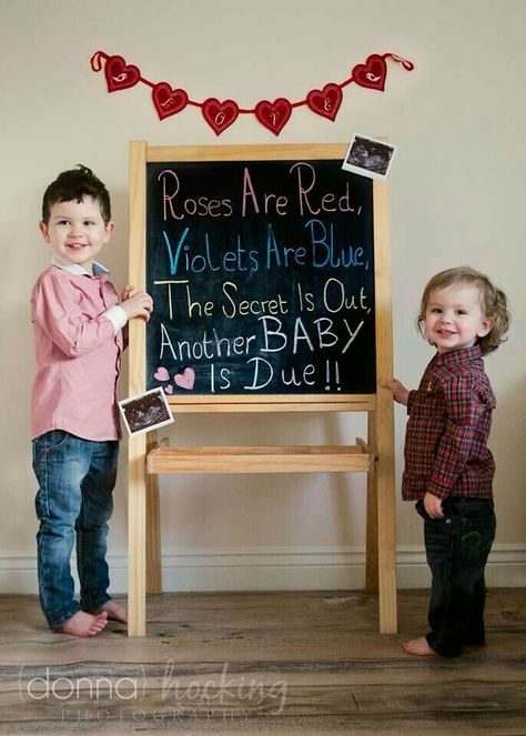 Valentines Pregnancy Announcement, Easter Pregnancy Announcement, Baby Number 3, Pregnancy Announcement Sibling, Cute Pregnancy Announcement, Birth Announcement Boy, Mommy Time, Birth Announcement Girl, Baby Reveal