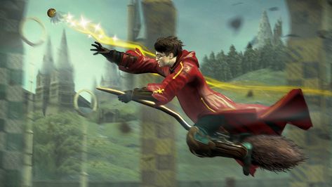 Seeker Harry Potter Quidditch Art, Quidditch Poster, Harry Potter School, Harry And Ginny, Harry Potter Quidditch, Neville Longbottom, Harry Potter Images, Ginny Weasley, Albus Dumbledore