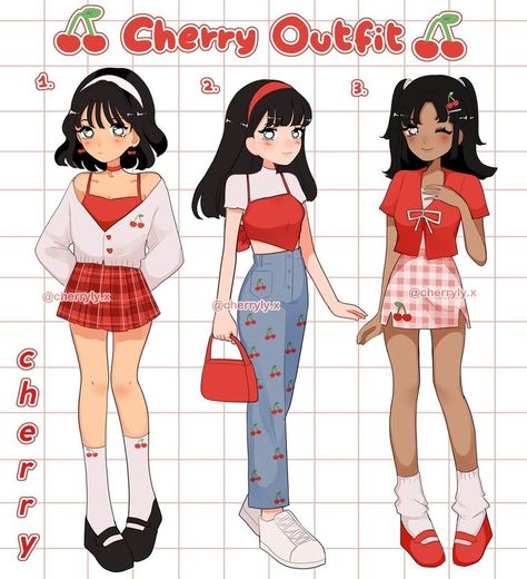 Cherry Inspired Outfit, I Just Want To Sleep, Outfit Drawings, Disney Princess Inspired Outfits, Princess Inspired Outfits, Pelo Anime, Pink Flower Dress, Cartoon Fashion, Famous Outfits