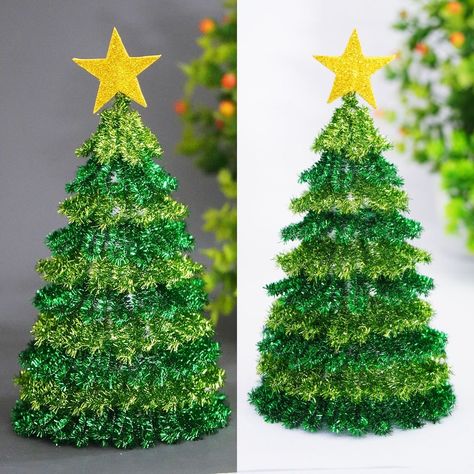 Chenille Stem Crafts Christmas, Xmas Tree Diy, Christmas Tree Making, Amazing Christmas Trees, Holly Tree, Xmas Trees, Christmas Tree Crafts, Chenille Stems, Easy Christmas Crafts