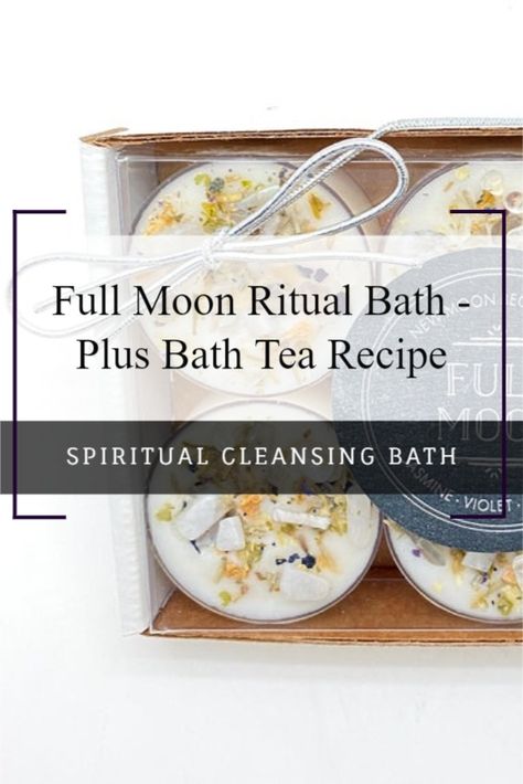 Use the power of the moon to charge your crystals and water, enjoy a spiritual cleansing bath like no other with your own diy bath tea and at home spa. This full moon ritual bath really helps to clear, ground , balance and raise your vibrational frequency. Meditate in this calming spiritual cleansing bath. Full Moon Bath Recipe, Diy Bath Tea, Healing Baths, Diy Bath Tea Recipes, Witchy Inspiration, Bath Tea Recipe, Spiritual Cleansing Bath, Magical Bath, Diy Bath Soak