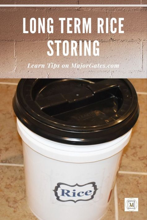 Learn the safe way to store rice long term. #EmergencyPreparedness #FoodStorage #FoodInflation Storing Food Long Term, Fire Building, Emergency Preparedness Food, Homesteading For Beginners, Rice Storage, Long Term Food Storage, Survival Supplies, Grain Storage, Survival Life Hacks