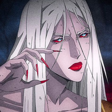 Carmella Castlevania, Carmilla Of Styria, Carmilla Aesthetic, Castlevania Carmilla, Carmilla Castlevania, Alucard Castlevania, Castlevania Anime, 90s Art, Hot Vampires