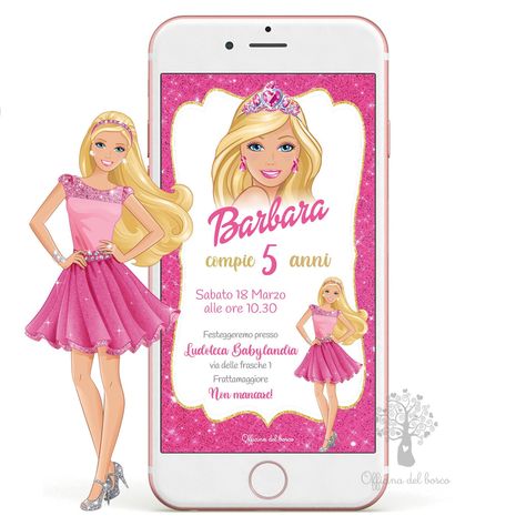 Invito digitale BARBIE invito festa, 2 anni, 3 anni, 4 anni e 5 anni, 6 anni, 7 anni compleanno, comunione, cresima bambino https://etsy.me/3r6Vs1d #1compleanno #festadellamamma #partykit #compleanno #festaperbambini #festadicompleanno #invito #invitofesta #barbie #ken Barbie Ken, Party Kit