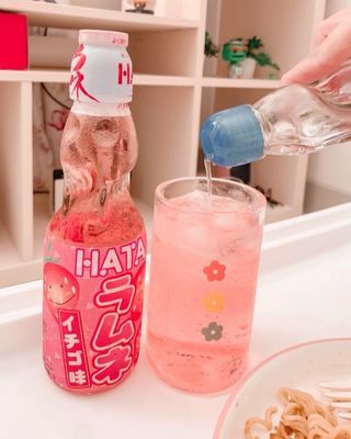 kawaii drink • Instagram Ramune Aesthetic, Ramune Drink, Kawaii Food, Kawaii Aesthetic, Soft Drinks, Cute Food, Snacks, Drinks, Collage