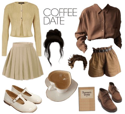 Coffeehouse Aesthetic Outfit, Coffee Core Aesthetic Outfits, Grey Tunic Outfit, Coffee Aesthetic Clothes, Coffee Girl Aesthetic Outfit, Topgolf Date Outfit, Cute Outfits For A Coffee Date, Coffee House Outfit, Coffee Shop Date Outfit