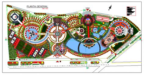 Central theme park landscaping and general plan cad drawing details dwg file Amusement Park Plan Architecture, Theme Park Layout Plan, Hotel Landscape Design Plan, Park Landscape Design Plan, Theme Park Architecture, Theme Park Layout, Amusement Park Plan, Theme Park Design, Park Layout