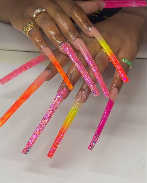 Extremely Long Nails, Xxl Acrylic Nails, Xxxl Nails, Super Long Nails, Cute Long Nails, Extendo Nails, Xxl Nails, Really Long Nails, Acrylic Nails Long