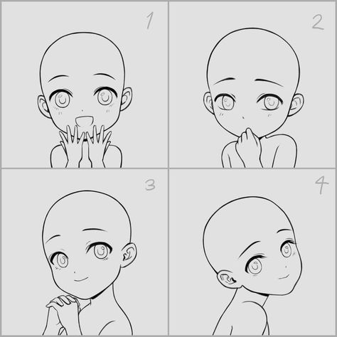 [YCH] Little Kid Headshot (CLOSE) by FOURTWONINE429 on DeviantArt Headshot Poses, Anime Base, Anime Child, Chibi Drawings, Anime Drawings Tutorials, Art Base, Art Poses, Anime Poses Reference, Draw Your