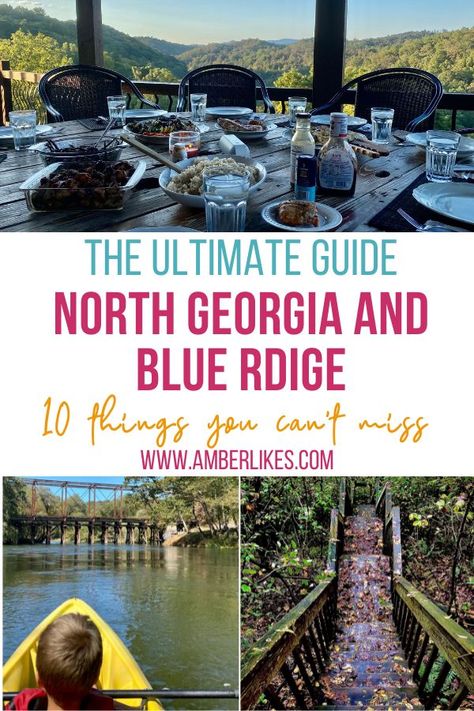 10 best things to do in North Georgia and Blue Ridge for families, couples, and more. Find details, links, reviews and more in this ultimate guide. #georgia #northgeorgia #blueridgega #blueridge #travelwithkids Blue Ridge Georgia Itinerary, Things To Do In Blue Ridge Ga, Blue Ridge Georgia Christmas, Cherry Log Georgia, Northern Georgia Things To Do In, Things To Do In Ellijay Ga, Blue Ridge Ga Things To Do, Blue Ridge Georgia Winter, Blue Ridge Georgia Fall