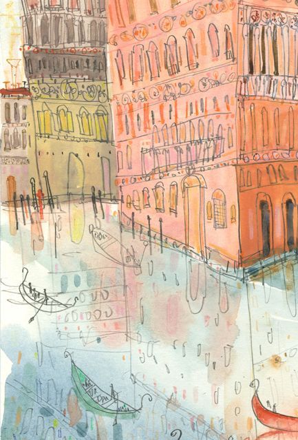 Clare Caulfield: "Venice" Clare Caulfield, Otto Schmidt, Uk Artist, Sketchbook Inspiration, Urban Sketching, Venice Italy, My New Room, Moleskine, Painting & Drawing