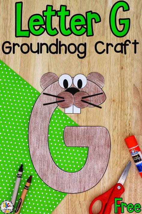 Preschoolers are going to Groundhog Gross Motor Activities, Ground Hog Day Preschool Activities, Groundhog Crafts For Preschoolers, Letter G Preschool Crafts, Groundhogs Day Crafts For Toddlers, Ground Hogs Day Crafts For Kids, Letter G Crafts For Preschoolers, Groundhog Day Crafts For Kids, Letter G Craft