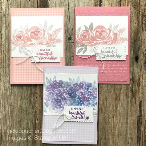 Beautiful Friendship, Card Layouts, Simple Birthday, Crumb Cake, Su Cards, Friendship Cards, Stamp Art, Stamping Up Cards, Handmade Birthday Cards