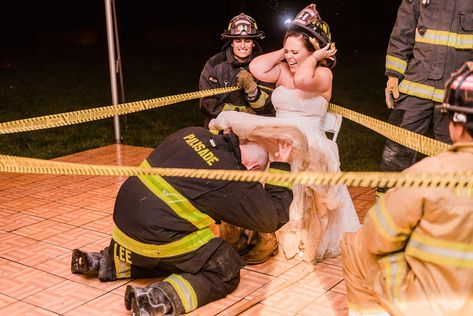 Aneill & Jason's Palisade River Ranch Firefighter Wedding | amanda.matilda.photography Firefighter Wedding Photos, Firefighter Wedding Cakes, Fireman Wedding, Emotional Artwork, Country Western Wedding, Firefighter Baby, Firefighter Wedding, Country Barn Weddings, Wedding Engagement Pictures