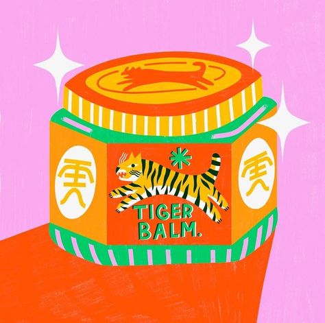 Tiger Balm Illustration, Hanshin Tigers, Tiger Balm, Tiger Drawing, Tiger Love, Tiger Illustration, Tiger Tiger, Tiger Design, March 7