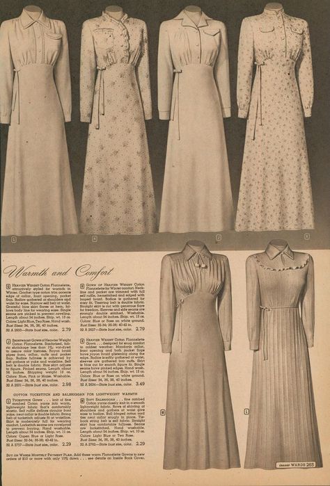 1900s Pajamas, Montgomery Ward, Nightwear, Pajamas, Fall Winter, Dresses With Sleeves, Long Sleeve Dress, Long Sleeve, How To Wear