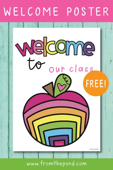 Big Bright Numbers Autumn Kindergarten, Welcome Logo, Word Wall Headers, Welcome To Kindergarten, Bulletin Boards Classroom Decor, Classroom Welcome, Classroom Banner, Preschool Bulletin, From The Pond