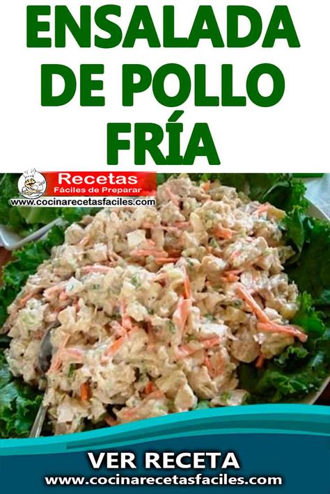 Hoy prepararemos esta fresca ensalada de pollo fría que además de ser muy fácil de cocinar, te sorprenderá gracias al sabor único de su aderezo.[VER RECETA] #cocinarecetasfaciles #recetascaseras #recetasfaciles #recetasdeensaladas #recetadeensaladadepollo Breakfast Ideas Healthy Clean Eating, Best Macaroni Salad, Fruit Health Benefits, Mexican Food Recipes Easy, Easy Healthy Breakfast, Poultry Recipes, Chicken Dinner Recipes, Breakfast Ideas, Healthy Cooking