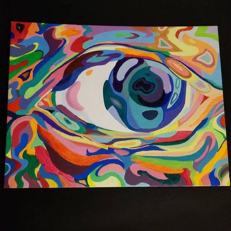 Oil Painting Eyes Abstract, Eye Painting Acrylic, Character Tattoos, Art Tutor, Cartoon Character Tattoos, Eye Painting, Paint Paint, Painting Inspo, Simple Acrylic Paintings