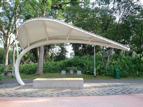 Public Sitting Area, Bus Stop Design, Cool Playgrounds, Bio Design, Garden Wall Designs, Shelter Design, Architecture Design Drawing, Architecture Model House, House Construction Plan