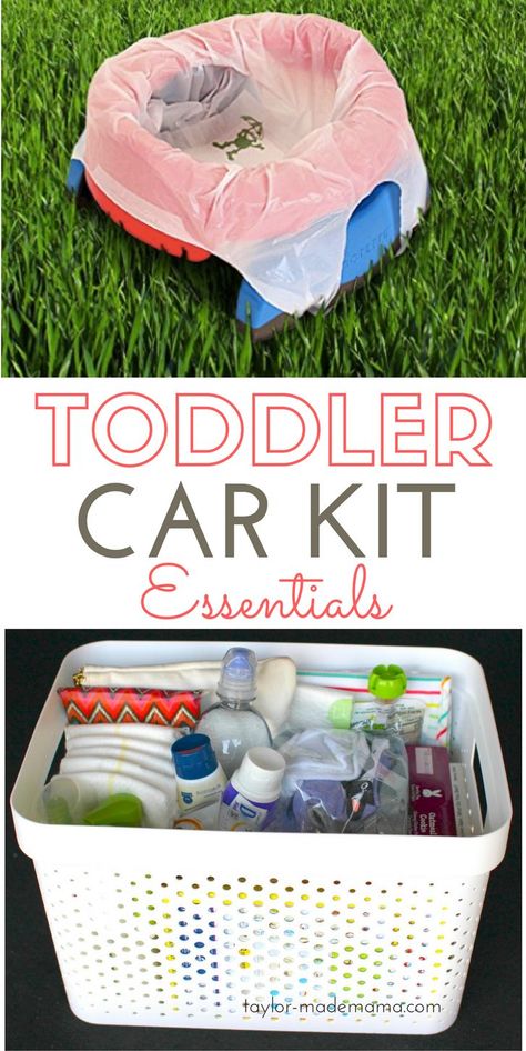 What to pack in an emergency car kit for a toddler + FREE PRINTABLE Checklist. Be prepared for any emergency or situation + potty training essentials for the road. REPIN THIS POST AND CLICK THROUGH TO READ THE FULL ARTICLE! Potty Training Travel Tips, Potty Training On The Go, Car Essentials For Moms, Toddler Road Trip Essentials, Mom Car Essentials, Mom Car Organization, Emergency Car Kit, Toddler Road Trip, Potty Training Girls