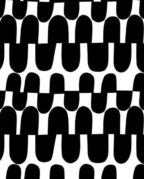 Ratsu / Maripedia Pattern - Marimekko Marimekko Wallpaper, Bauhaus Pattern, Marimekko Pattern, Hoof Print, Woodland Animal Nursery, Finnish Design, Horse Print, Black Paper, Marimekko