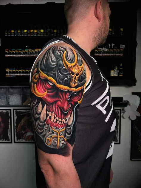 Dragon Head Tattoo, Joker Tattoo Design, Getting A Divorce, Koi Tattoo Design, Colour Tattoo, Nature Tattoo Sleeve, Family Tattoo Designs, Samurai Tattoo Design, Full Sleeve Tattoo Design