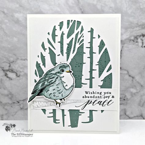 Perched In A Tree, Card Making Ideas Easy, Bird Stamp, Tree Stamp, Stampin Up Christmas Cards, Aspen Trees, Christmas Bird, Tree Cards, Stampin Up Christmas