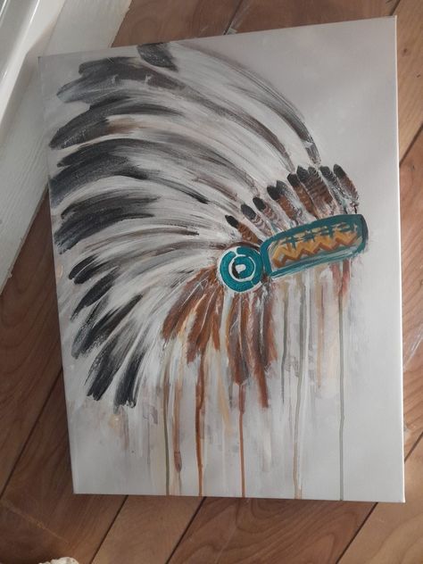 Native Painting Ideas, Native Paintings, Native Headdress, Salmon Art, Future Pfp, Native American Feathers, Native American Headdress, Native American Paintings, Native American Artwork