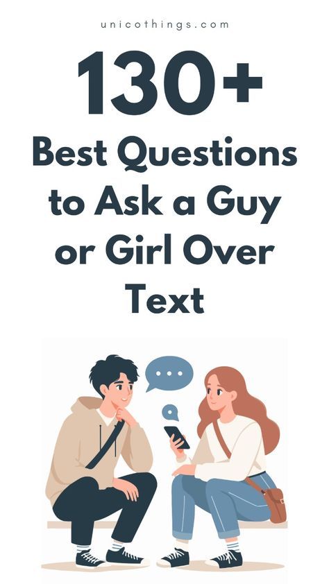 If you just start a chat and you want to keep the conversation flow, here we've compiled a list of the best questions to ask a guy or girl over text that are perfect for getting to know someone better. From fun and flirty to deep and meaningful, you can use them to make your chats unforgettable. #textingtips #flirtytexts #deeptalks #chatstarters #conversationstarters #datingtips How To Chat With A Guy, Questions To Ask A Guy Over Text, Best Questions To Get To Know Someone, Questions To Ask Someone, Questions For Girls, Text Conversation Starters, Best Questions To Ask, Questions To Ask A Guy, Asking Someone Out