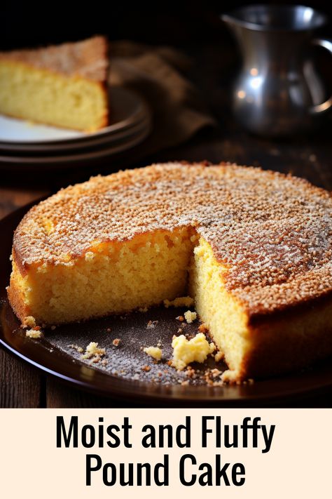 This moist and fluffy pound cake is perfect for desserts or snacking. Made with butter, eggs, and a touch of vanilla for rich flavor! Cake Recipes Moist, Fluffy Pound Cake, Pound Cake Recipes Moist, Perfect Pound Cake Recipe, Perfect Pound Cake, Baking Storage, Pound Cake Recipe, Pound Cake Recipes, Indulgent Desserts