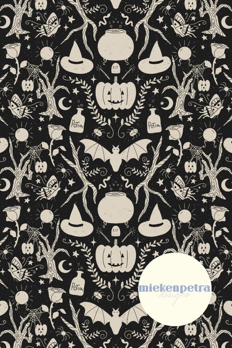 Black and White Spooky Halloween Seamless Pattern Digital Paper Retro Trendy Grunge Pumpkins Bats High Resolution Commercial Use JPG - Etsy Idea Generation, Pattern Collection, Halloween Patterns, Surface Pattern Design, Spooky Halloween, Vintage Halloween, Surface Pattern, Repeating Patterns, Seamless Pattern