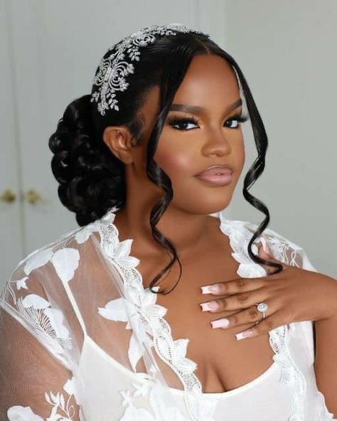 Short Hair For Brides Ideas, Hair Chemistry, Bridal Hair Black Women, African Wedding Hairstyles, Black Brides Hairstyles, Bride Hairstyles Updo, Black Wedding Hairstyles, Wedding Hairstyles Bridesmaid, Web 1